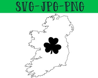 Ireland SVG - ireland map SVG - irish SVG - ireland cutting file - irish cutting file - ireland cricut - ireland printable - irish printable