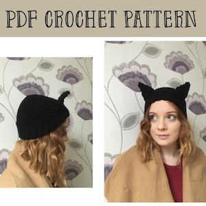 Patrón de gorro de moño desordenado a crochet - gorro de gato en pdf - gorro de moño - diadema con flores de concha - crochet de encaje