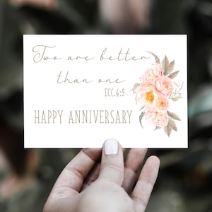 Biglietto stampabile per l'anniversario di matrimonio dei TdG - Testimoni dei TdG - biglietto dei versetti della Bibbia - regalo delle Scritture - la migliore vita di sempre