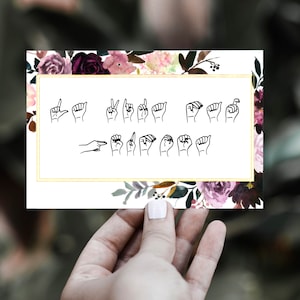Cartão para impressão em linguagem de sinais JW Espanol - melhor vida de todos os tempos - presente de cartão postal para surdos - testemunhas Jw