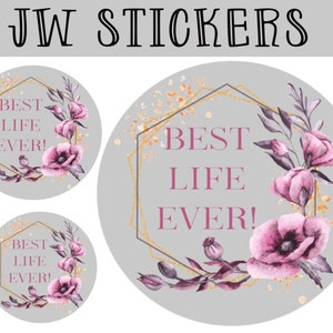 JW best life ever Sticker - Planer Sticker - jw druckbare Sticker - Jw Zeugen - Jw Pionier Schule Geschenk