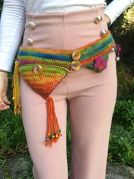 PDF Crochet Belt Pattern - Fanny Pack Pattern Boho Festival  display picture 3