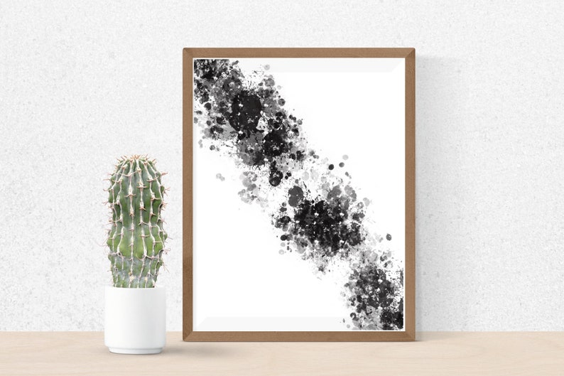 Home abstract printable wall art minimal simplistic sublimation design paint splash picture