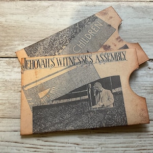 Portefeuille de cartes-cadeaux à assembler vintage JW - sachet de graines - école pionnière - cadeau de baptême - convention 2023 - témoins de Jéhovah