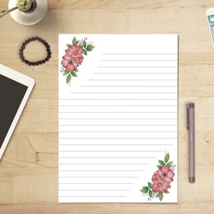Papel para escrever cartas para impressão JW - papel floral - melhor vida de todos os tempos - presente pioneiro de batismo JW - ministério zoom