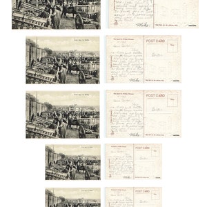 Mini Mini Postkarten - Irland Ephemera - Digikit Junk Journal - Kartenherstellung - Vintage Karten