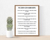 JW Zoom Commandments printable wall art - funny poster - zoom humour - Jw funny card
