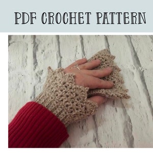 PDF Crochet cuffs pattern - wrist warmers -crochet cuffs pattern - crochet mitts pattern - crochet wrist warmers pattern - gloves pattern image 1