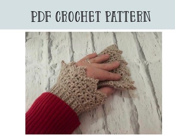 PDF Modèle de manchettes au crochet - chauffe-poignets - modèle de manchettes au crochet - modèle de mitaines au crochet - modèle de chauffe-poignets au crochet - modèle de gants