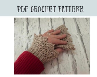 PDF Crochet cuffs pattern - wrist warmers  -crochet cuffs pattern - crochet mitts pattern - crochet wrist warmers pattern - gloves pattern