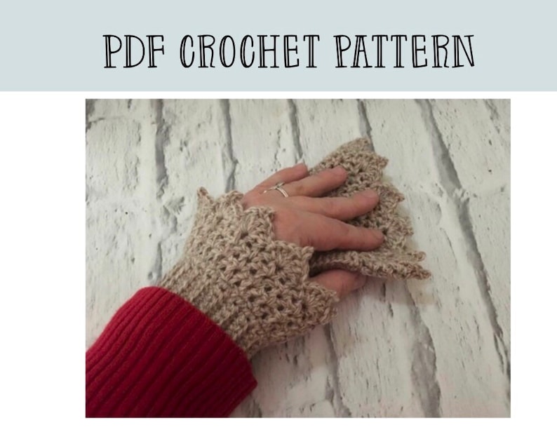 PDF Crochet cuffs pattern - wrist warmers -crochet cuffs pattern - crochet mitts pattern - crochet wrist warmers pattern - gloves pattern image 1