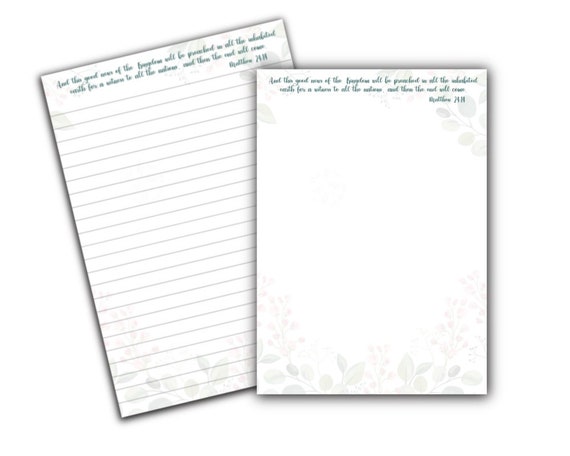 best life ever floral notepaper Jw baptism pioneer gift zoom ministry JW printable letter writing paper