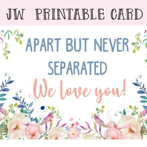 JW zoom meeting printable - social isolation  card  -  greetings card  - jw gift - jw bookmark - jw printable card - best life ever