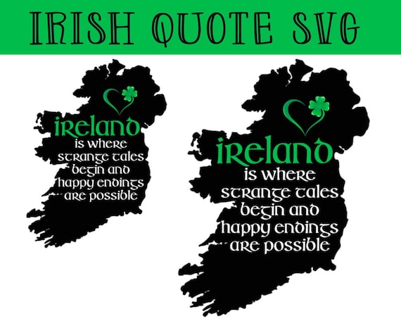 Irland Spruch SVG Karte irische SVG Irland Schneidedatei Etsy Österreich