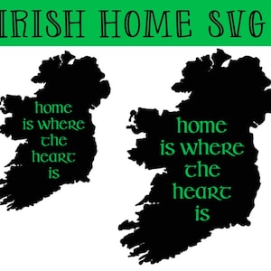 Irland Home SVG Karte - irische SVG - Irland schneiden Datei - irische schneiden Datei - Irland Cricut - Irland druckbare - irische druckbare