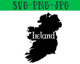 Irland SVG - Irland Karte SVG - irische SVG - Irland schneiden Datei - irische schneiden Datei - Irland Cricut - Irland druckbare - irische druckbare