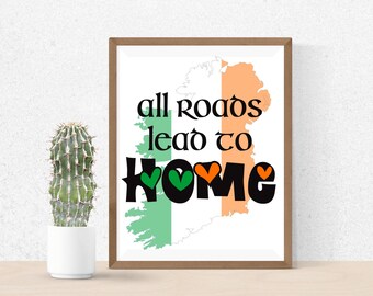 Ireland Home SVG map - irish SVG - ireland cutting file - irish cutting file - ireland cricut - ireland printable - irish printable