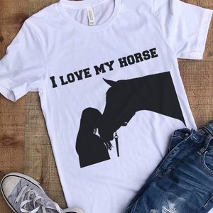 Cheval SVG - cheval imprimable - conception de sublimation de cheval - fichier de coupe de cheval - t-shirt de cheval - équestre SVG imprimable - amour d'amant de cheval