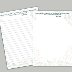 JW Espanol imprimible papel para escribir cartas - Jw witnesses - la Mejor Vida de todos - best life ever - letter writing paper