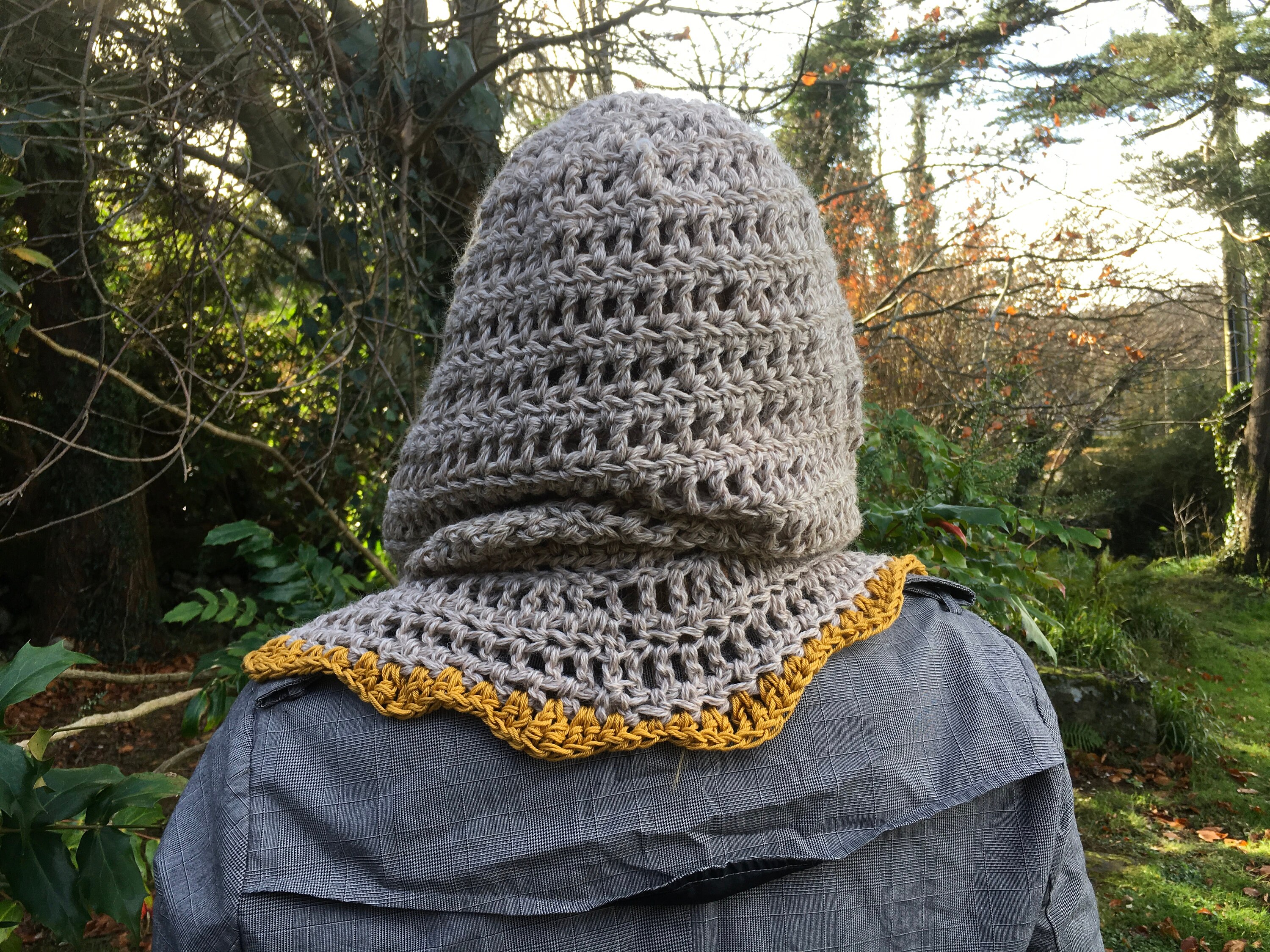 PDF Hooded Cowl Pattern - Scarf Pattern - Winter Crochet Pattern - Hood ...