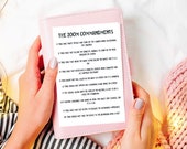 JW Zoom Commandments printable wall art - funny poster - zoom humour - Jw funny card