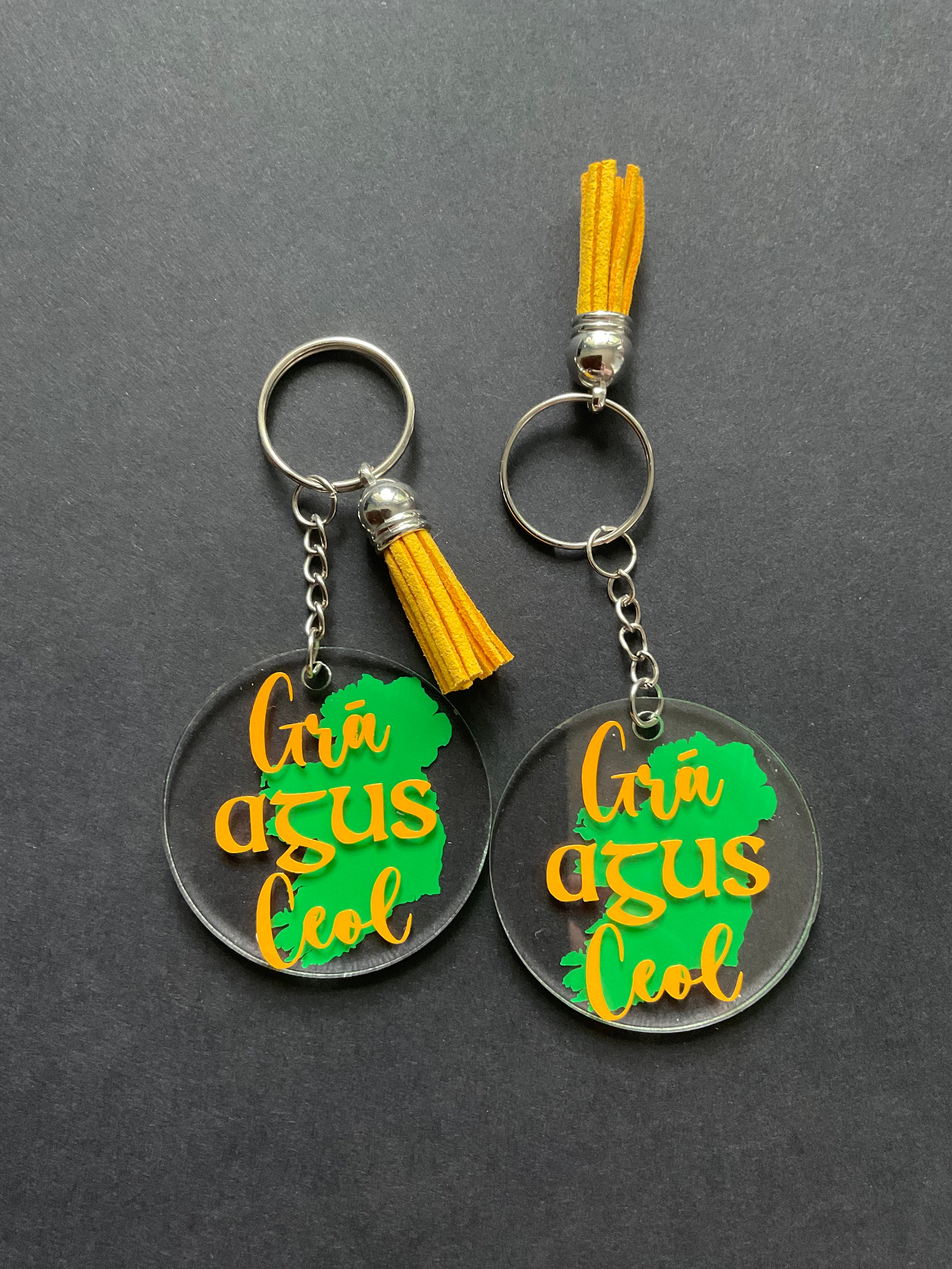 Sirish Keychains DIY Irish Keychain - PNG Keyrings Files - Set of 2 - Cricut Cutting ...