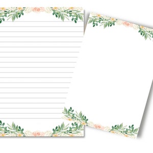 JW druckbare Brief schreiben Papier - floral Notizpapier - beste Leben überhaupt - Jw Taufe Pionier Geschenk - Zoom Ministerium