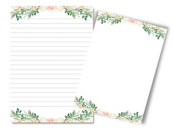 JW printable letter writing paper - floral notepaper - best life ever - Jw baptism pioneer gift - zoom ministry