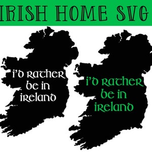 Irland Home SVG Karte - irische Schneidedatei - Sublimation Decal Transfer - Irland Cricut - Irland druckbar - irland druckbar