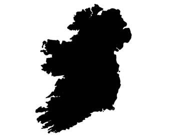 Ireland map SVG -  irish cutting file cricut - decal transfer printable