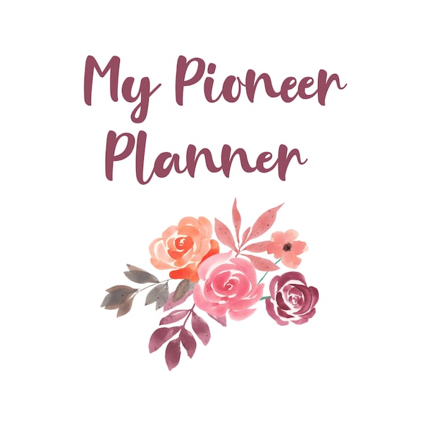 JW printable pioneer planner - ministry schedule - Preaching organiser - best life,ever baptism pioneer school gift