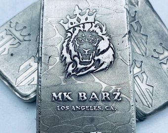 10 Oz MK BarZ "Lion" Monogrammed Reverse Weight Bar