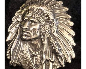 12 Oz Spirit of Native America Sand Cast LTD MK BarZ .999 FS Relief