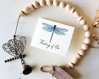 DRAGONFLY MEMORIAL bell chime gift box, Listen to the wind, when dragonflies appear gift, sympathy remembrance memorial gift