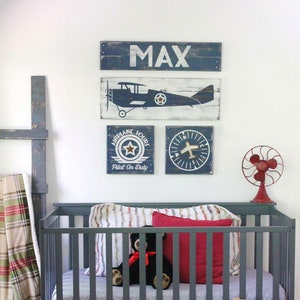 airplane baby room decor