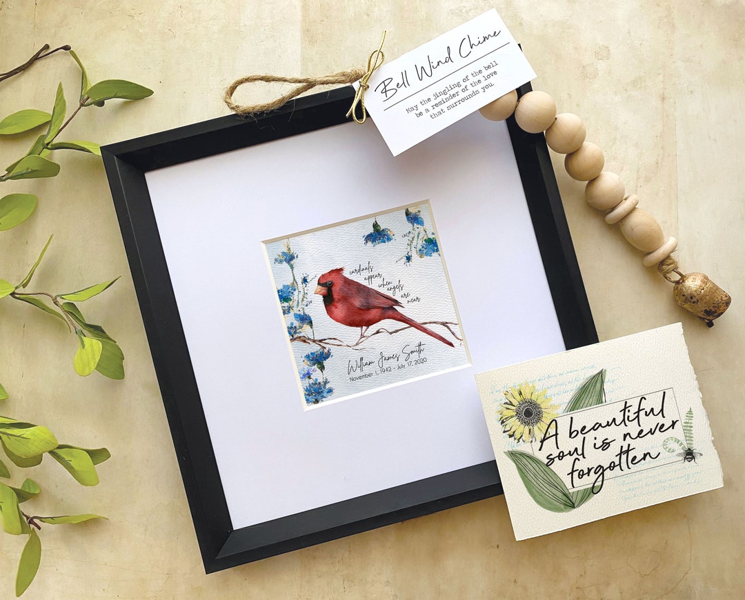 Photo Frame Memory Cardinal Personalized Cardinal Memorial Art, 5x5