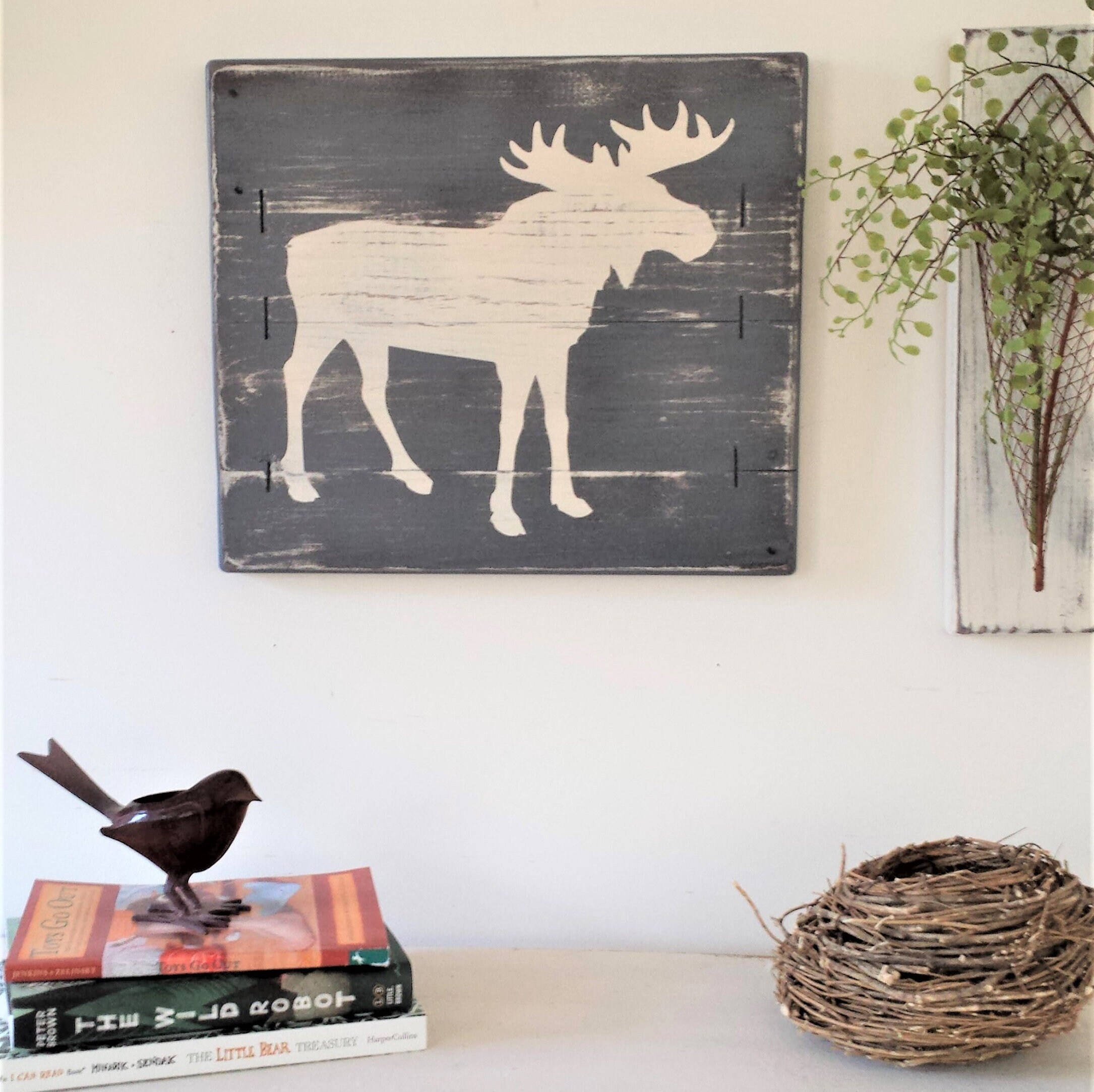 WOODLAND ANIMAL DECOR rustic woodland animals deer decor ...