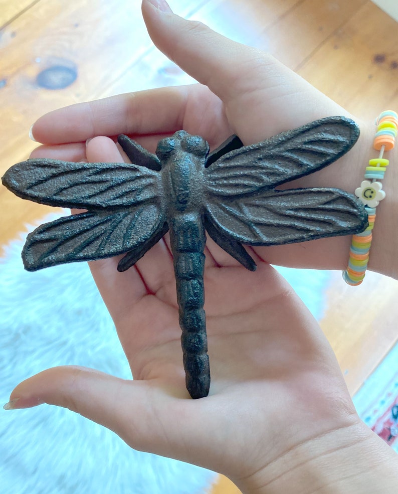 DRAGONFLY MEMORIAL GIFT Set Cast Iron Dragonfly Personalized Etsy