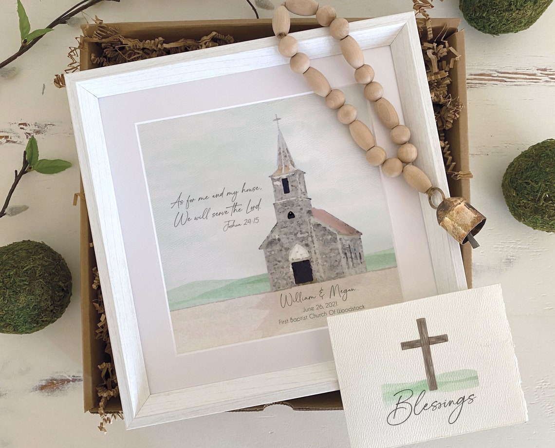 CHRISTIAN HOUSE WARMING /wedding gift personalized As for me Etsy