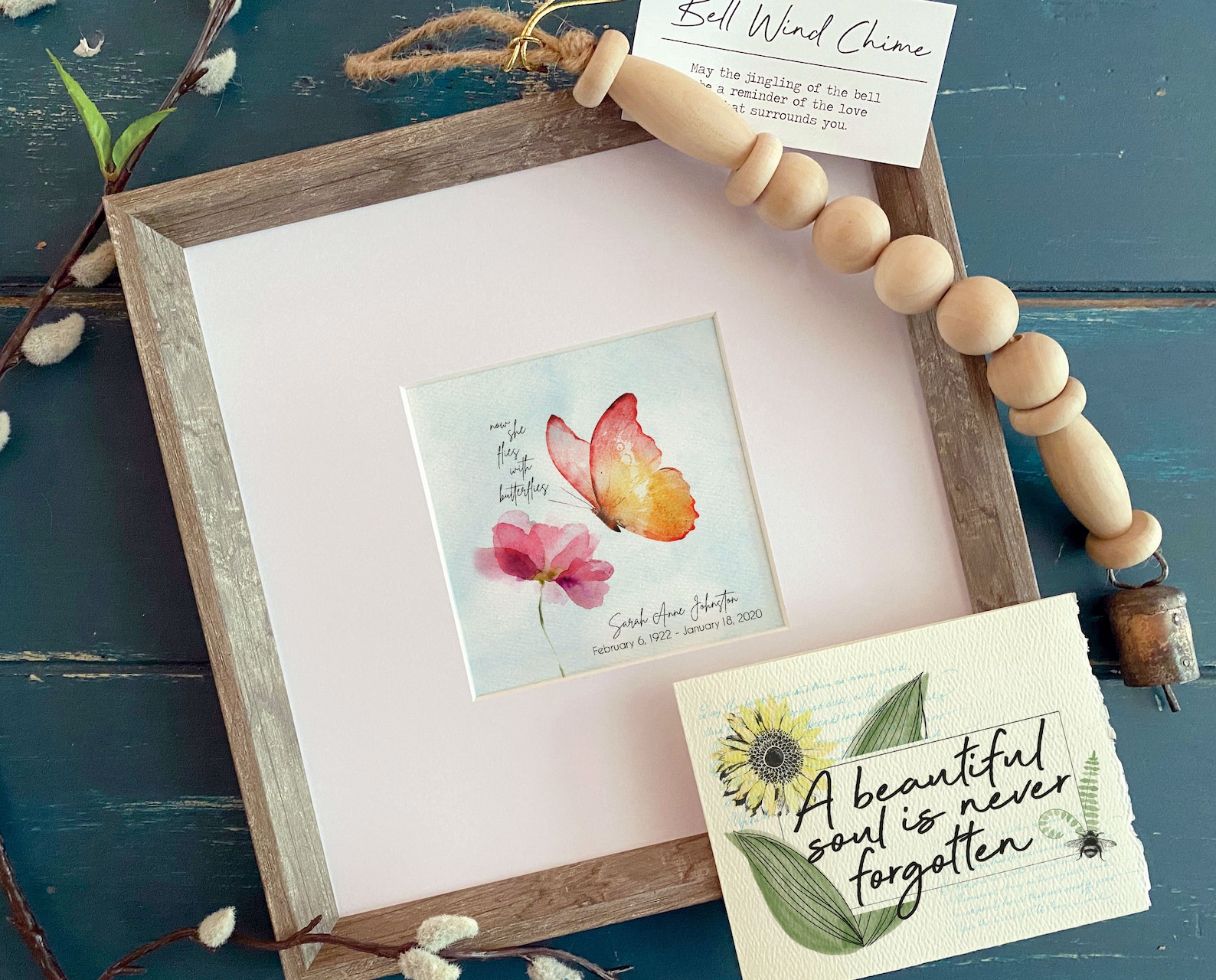 SYMPATHY GIFT Personalized Memorial Bereavement Gift Loss of Etsy