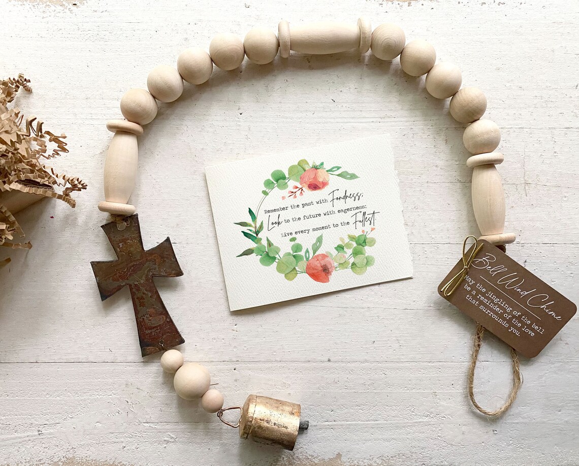 CROSS WIND CHIME Retirement Gifts for Women Christian Etsy