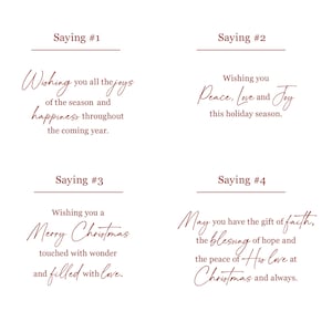 Winter Bird Christmas Cards Set of 8 - Optional Saying / Signature Inside Cards, 5.5x4.25" image 4