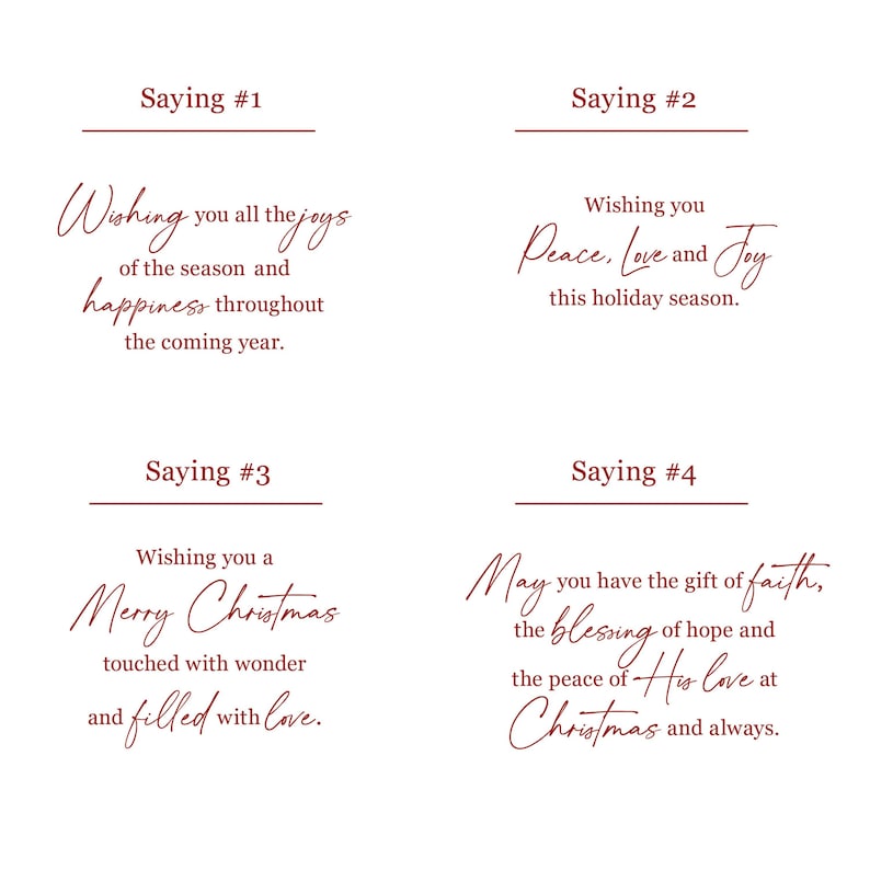 Winter Bird Christmas Cards Set of 8 - Optional Saying / Signature Inside Cards, 5.5x4.25" image 4