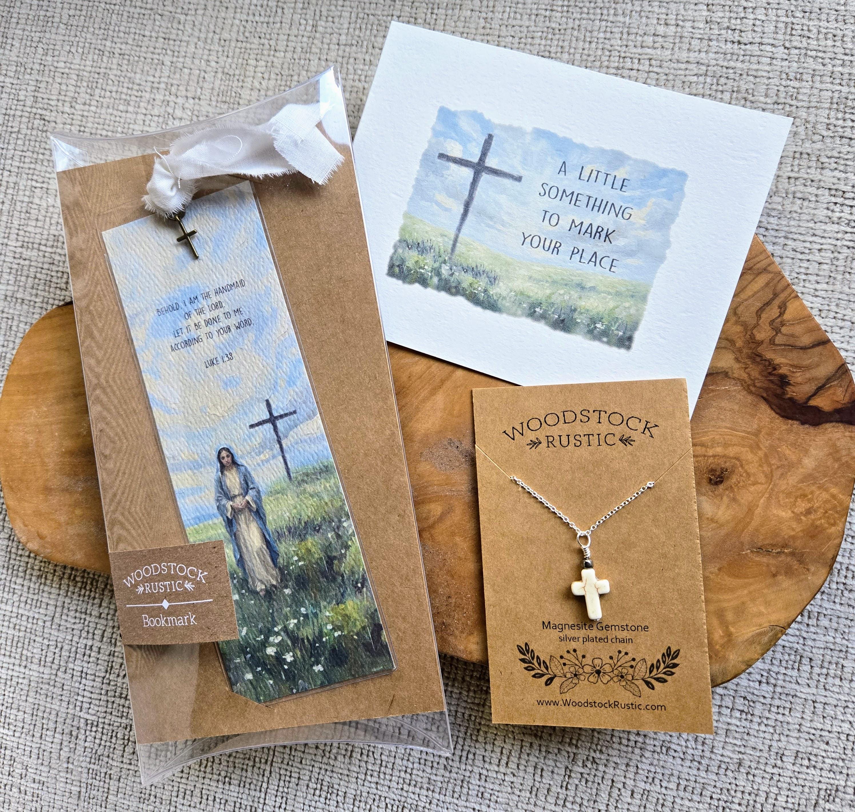 Personalizable Blessed Virgin Mary Bookmark & Gift Card, Optional ...