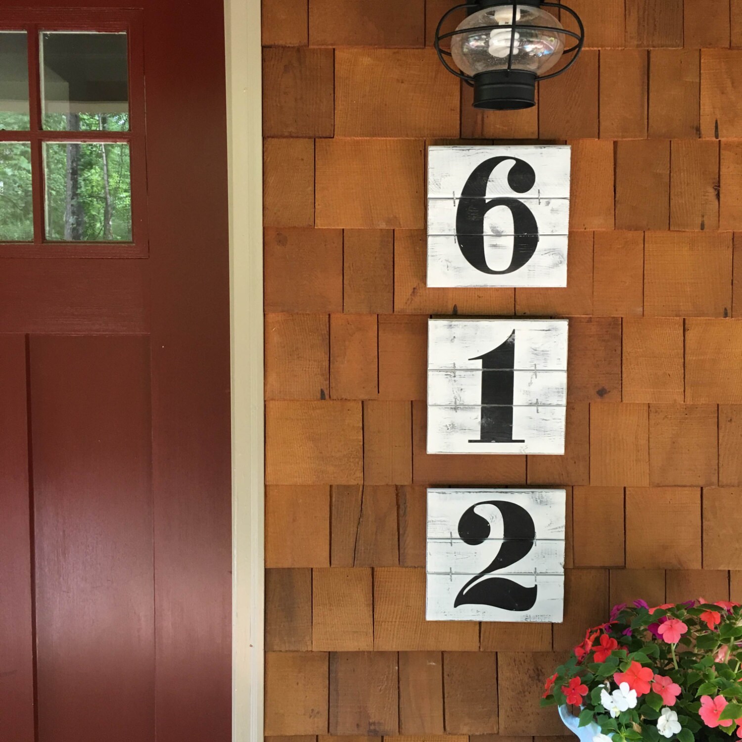 NUMBER WALL ART Rustic house numbers Subway numbers Number