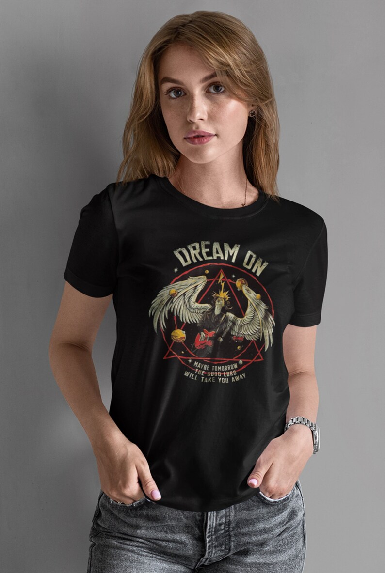 Aerosmith T Shirt Dream On T Shirt Classic Rock Gift Etsy Aerosmith T Shirt Dream On T Shirt Classic Rock Gift Etsy