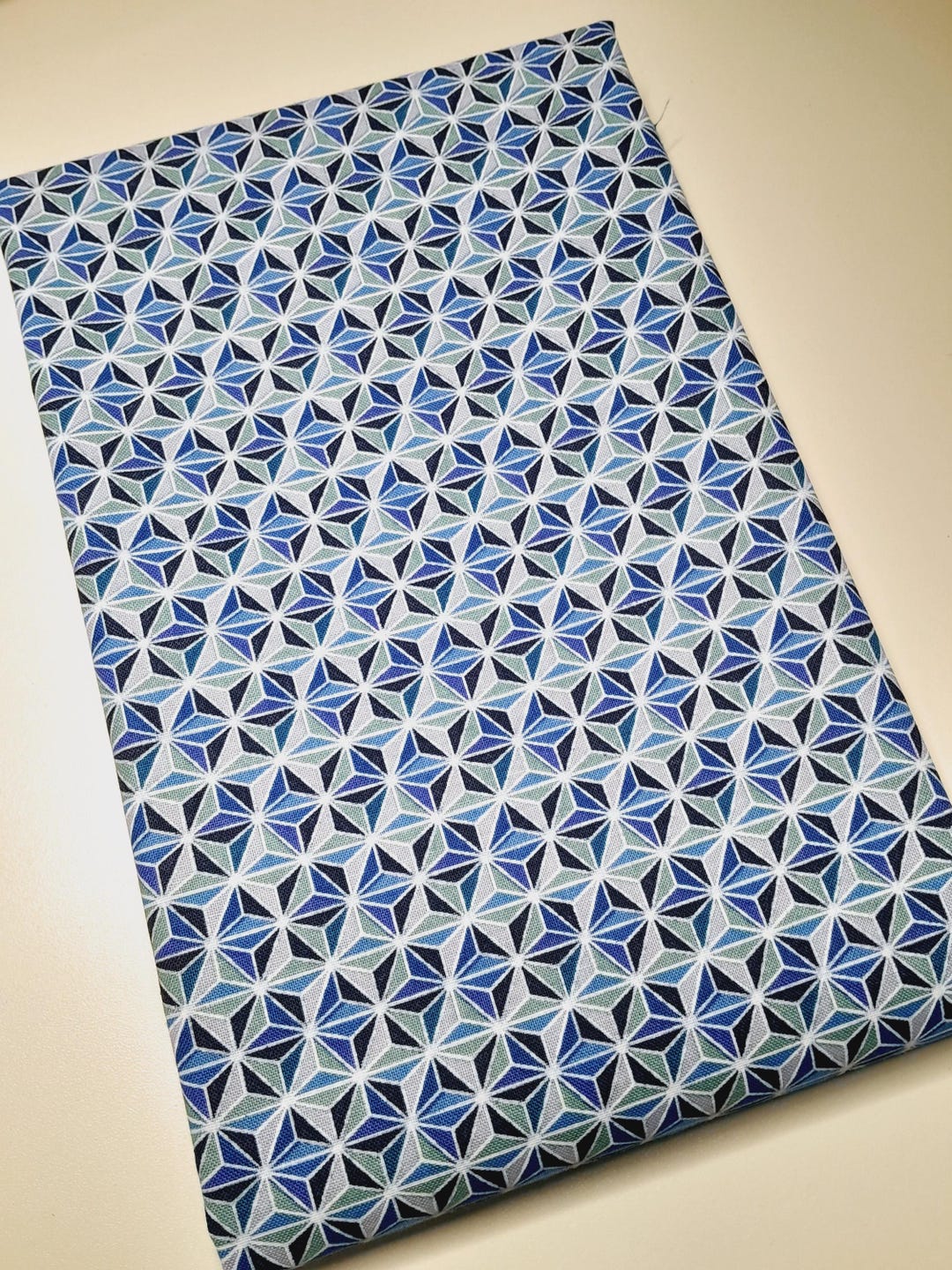 Doppelt Gefaltetes Schrägband – 2,7 M Lang, 2,2 Cm Breit, Blau (55% Polyester, 45% Baumwolle)