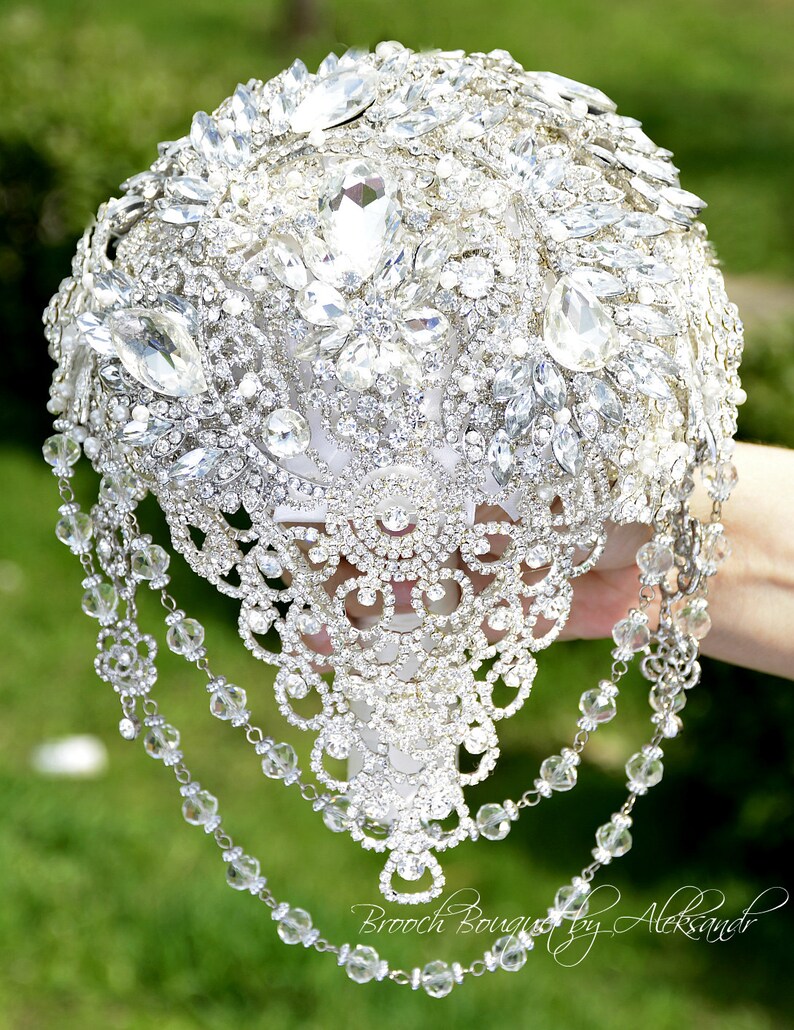 Luxury Wedding Bouquet Crystal Bouquet Bridal Bouquet ...