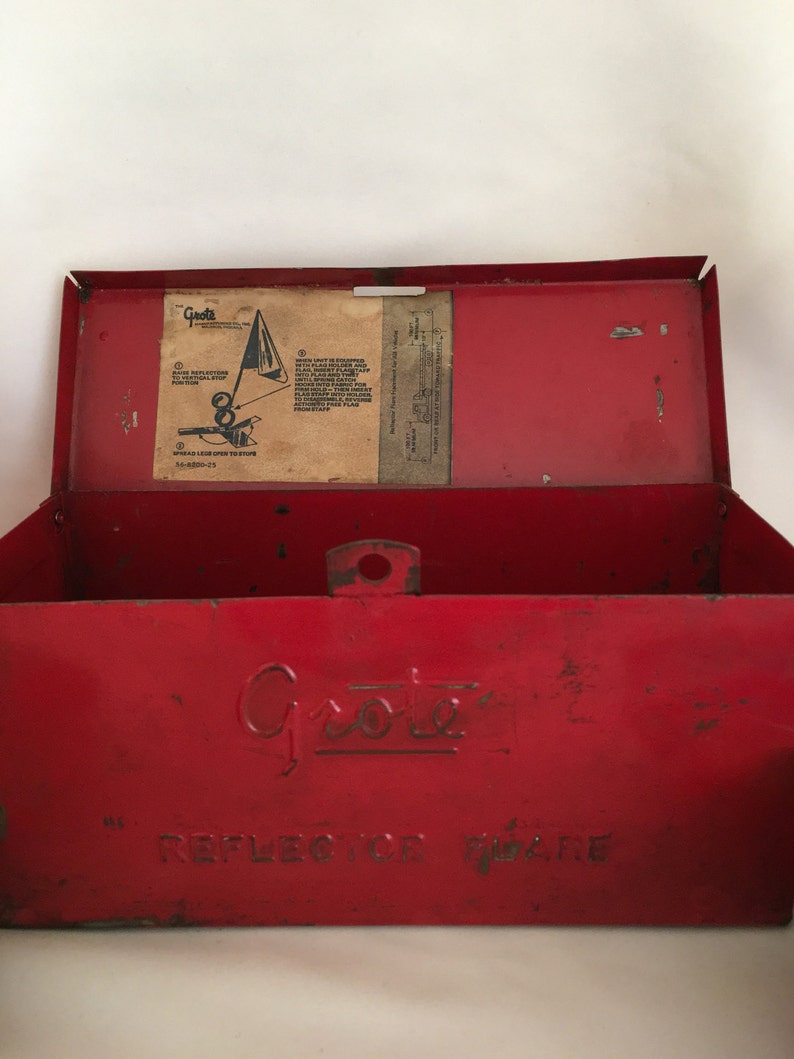 Vintage Grote Flare Box Emergency Flares Industrial Box Etsy