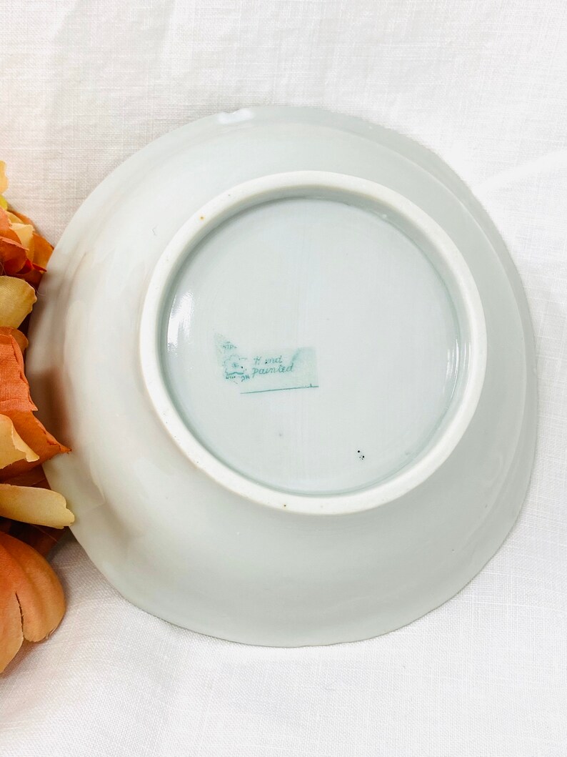 Nippon Trinket Dish Raised Paint Hand Painted Jewelry Etsy